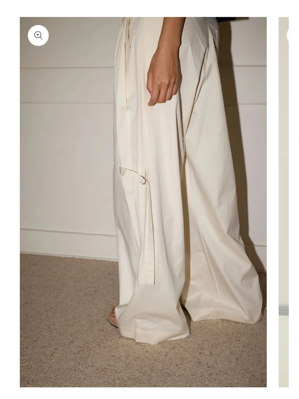 Deiji Studios Tab Pant Cream
